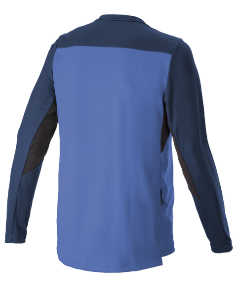 Drop 6 Long Sleeve Bicycle Jersey Blue -0