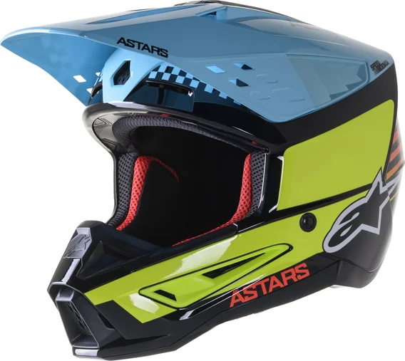 Supertech M5 Speed Helmet Black, Blue, Yellow L, 1, nordicamoto.ro