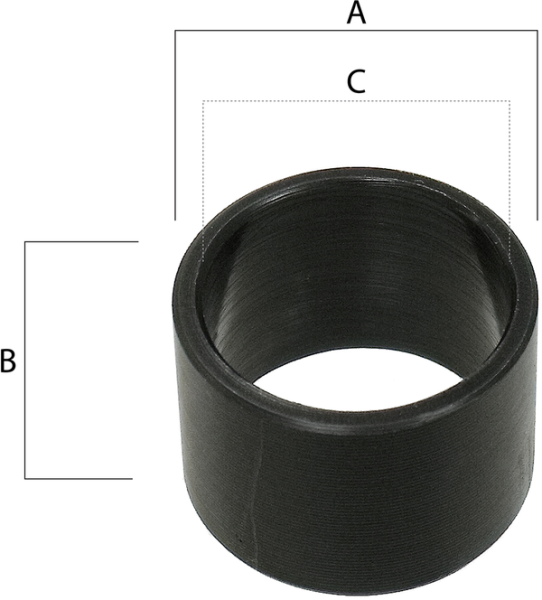 Shock Bushings Black, 1, nordicamoto.ro