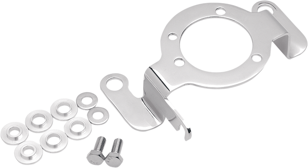 Chrome Carb Support Bracket With Choke Cable Mount Chrome, 1, nordicamoto.ro