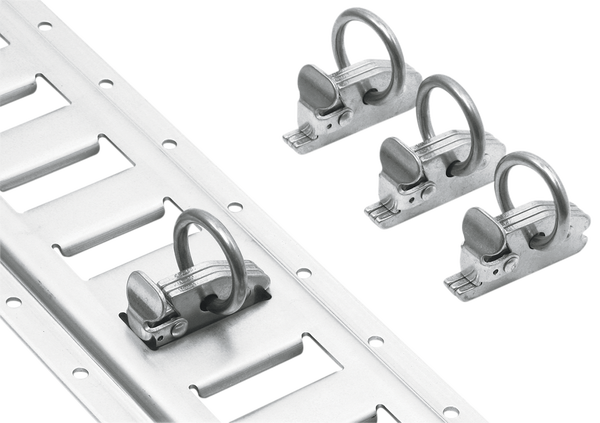 E-track Clips Silver, 1, nordicamoto.ro