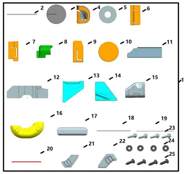 KIT IZOLAȚIE TERMICĂ ȘI FONICĂ CFMOTO UFORCE 1000, 4, nordicamoto.ro