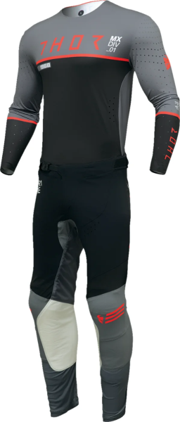 Tricou Thor Prime Ace Black/Gray 3XL, 3, nordicamoto.ro