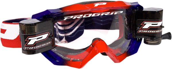 3200 Venom Roll Off Mounted Mx Goggles Blue, Red, 1, nordicamoto.ro