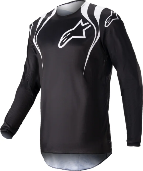Tricou Alpinestars Fluid Narin Black/White XL, 1, nordicamoto.ro