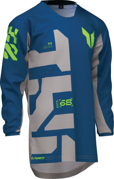 Tricou Enduro Copii Thor Launchmode Forge Blue-4