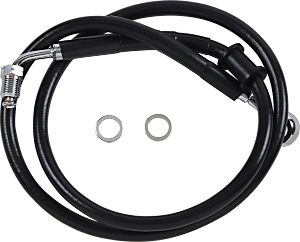 Extended Length Stainless Steel Brake Line Black, Vinyl Coated Oversize [+203 mm (8'')], 1, nordicamoto.ro