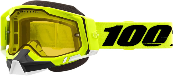 Ochelari Snowmobil 100% Racecraft 2 Fluo Yellow-0