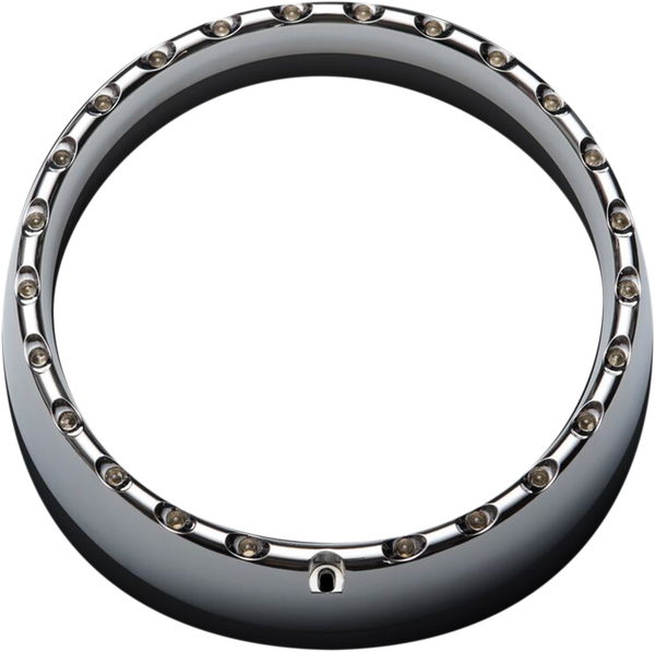7(r) Led Halo Headlight Trim Ring Chrome, 2, nordicamoto.ro