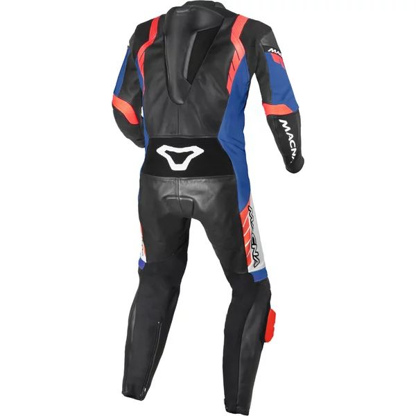 Combinezon de piele 1 piesa MACNA VARSHALL 52 Negru/Portocaliu/Alb, 10, nordicamoto.ro