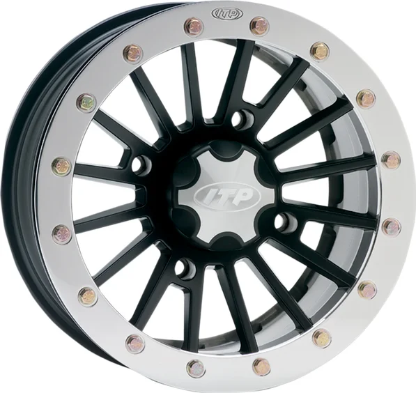 Wheel Severe Duty Beadlock 15x7 Bolt Pattern 4-115 Offset 5+2 Black, Silver  15 x 7, 3, nordicamoto.ro