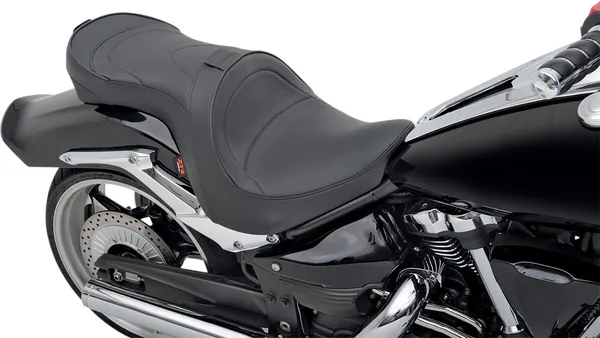 Low-profile Touring Seat With Ez Glide Ii Backrest Option Black-2