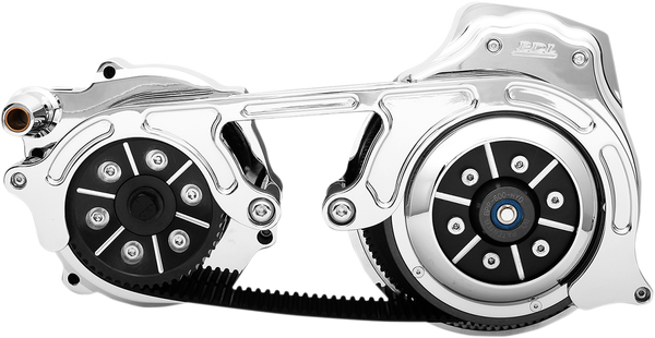 2(r) Open Belt Drive Kit With 2-piece Motor Plate Chrome 51, 1, nordicamoto.ro