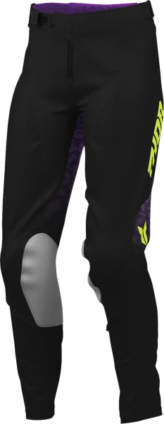 Pantaloni Launchmode pentru femei, cu model în pete, negru-violet, 17, nordicamoto.ro
