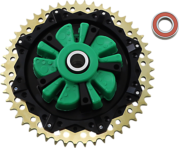 Cush Drive Chain Sprocket Gold, Black Anodized, 1, nordicamoto.ro