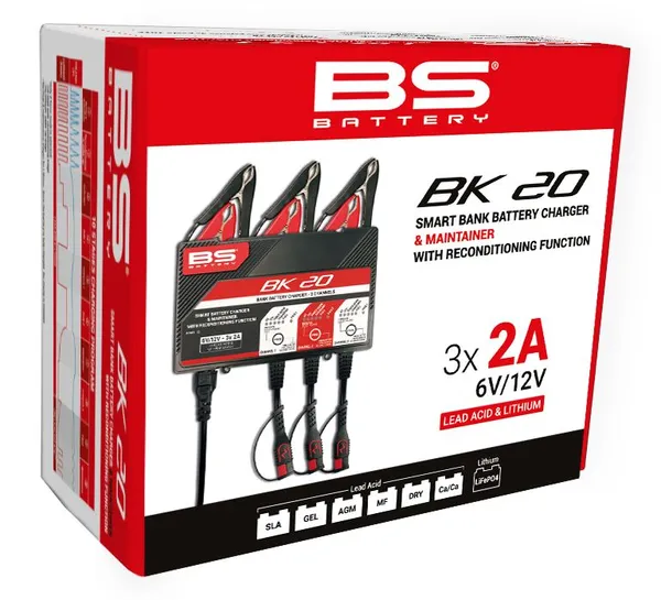 Smart Bank Battery Charger And Maintainer With Reconditioning Function Black, Red-1