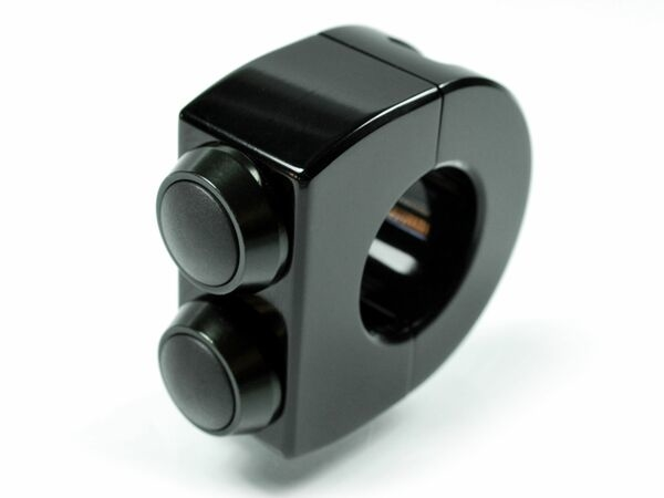 Mo-switch Push-button Housing Black, Anodized, 2, nordicamoto.ro