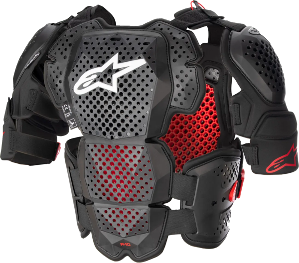 Armura Alpinestars A-10 Roost Guard V2 Black/Red-2