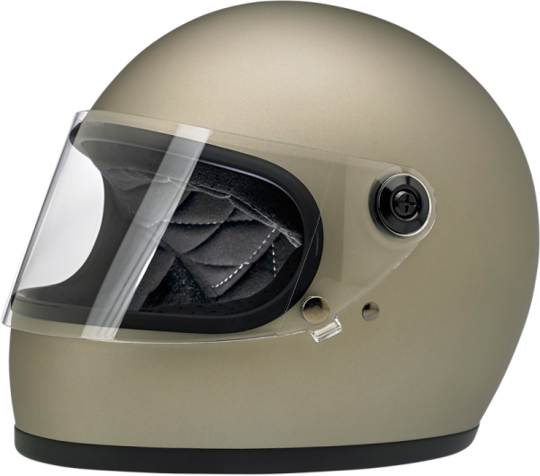 Gringo S Full Face Helmet Flat Titanium Small Brown, Silver S, 1, nordicamoto.ro