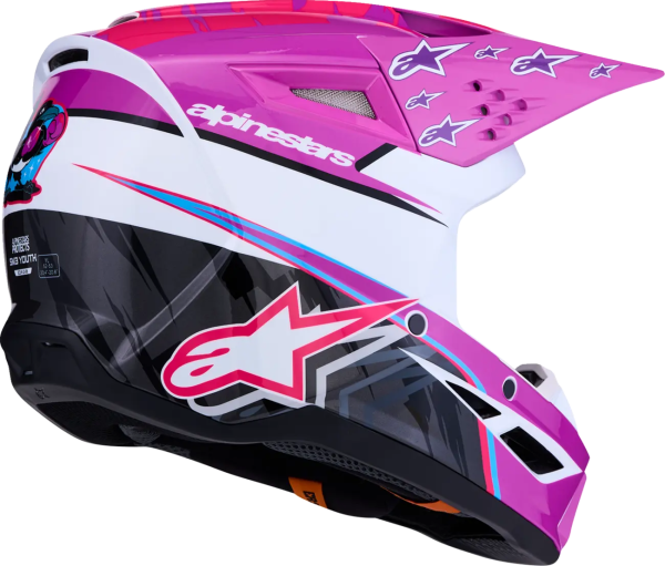 Casca Copii Alpinestars SM3 Falcon Mov/Alb/Roz S, 6, nordicamoto.ro