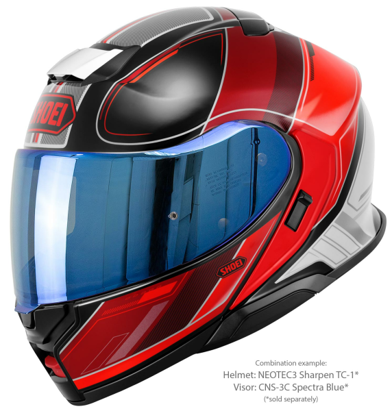 Casca Flip-up SHOEI NEOTEC3 SHARPEN TC-1 Negru/Alb/Rosu XXL-1