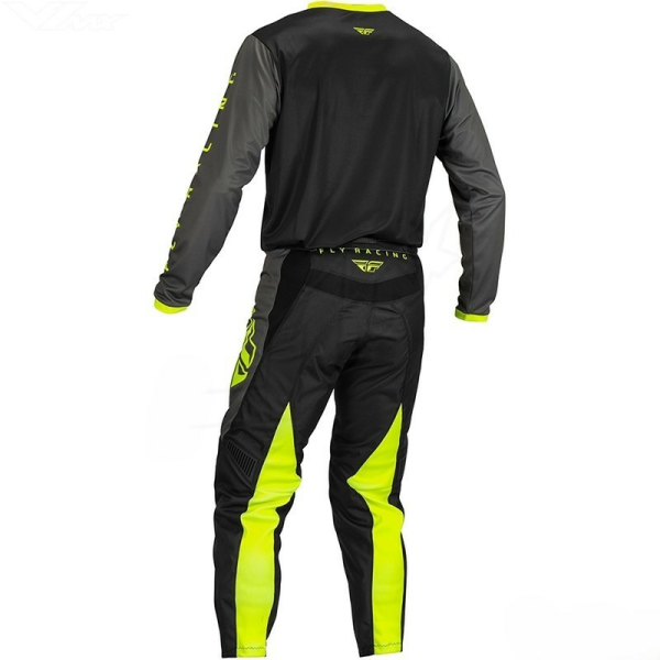 Combo Echipament Mx/Enduro Fly F-16 Negru/Gri/Fluo Galben-0