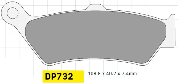 Plăcuțe de frână sinterizate standard Dp, 1, nordicamoto.ro
