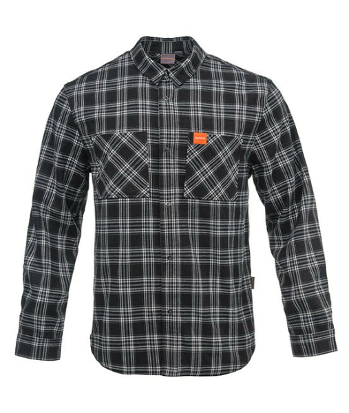 CĂMAȘĂ CASUAL ÎN CAROURI CFMOTO – NEGRU / ALB, 2, nordicamoto.ro