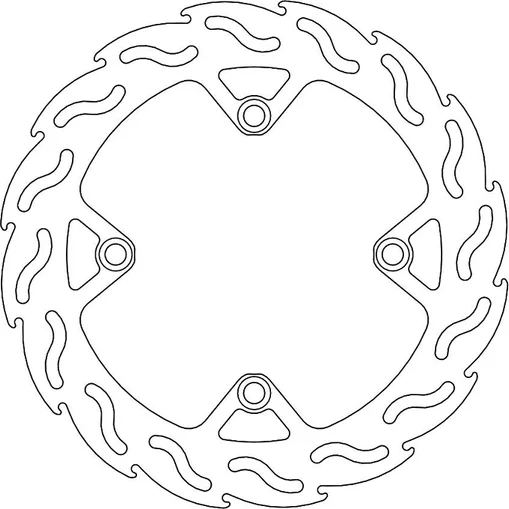 Rotor spate din seria Flame, argintiu, 2, nordicamoto.ro