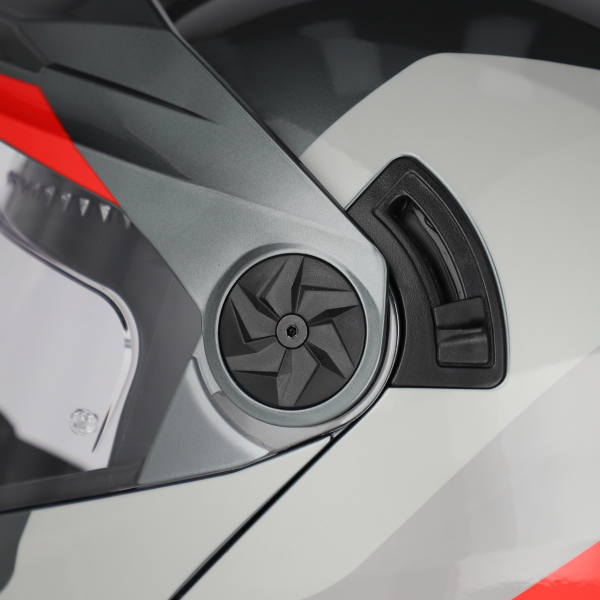 Casca Flip-up Acerbis Rider Graphic Gri/Rosu XL-4