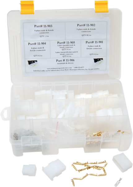 Universal Connector Kit White, 2, nordicamoto.ro
