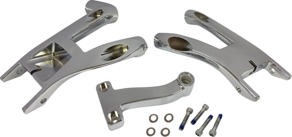 Rider Floorboard Mount Silver, 2, nordicamoto.ro