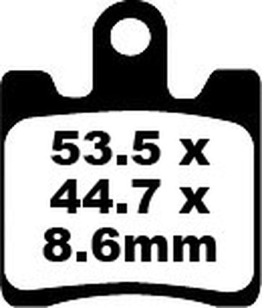 Sfa Series Organic Scooter Brake Pads, 1, nordicamoto.ro