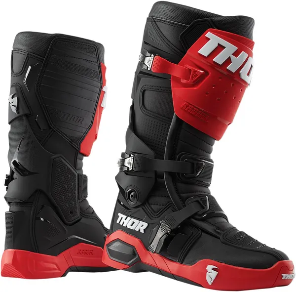 Radial Boots Replacement Outsoles Black, Red-5