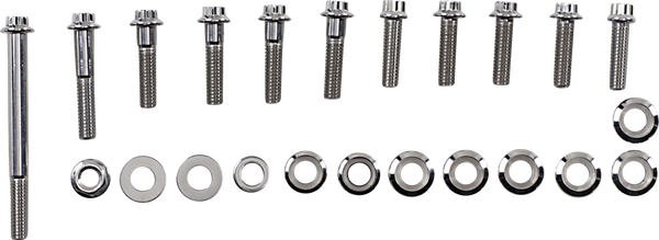 Bolt Kit Mtr Mnt Fl 08-16 Polished, Stainless Steel, 1, nordicamoto.ro