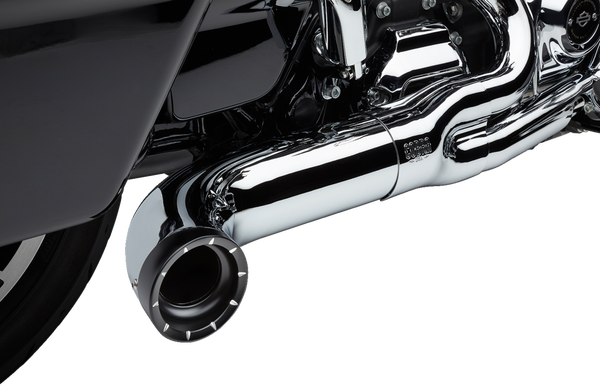 Turn Out 2-into-1 Exhaust System Chrome, 2, nordicamoto.ro