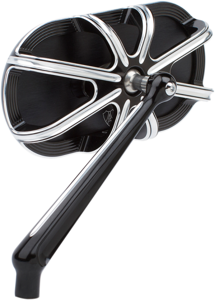 Caged Series Mirror Chrome, Anodized Black, 2, nordicamoto.ro