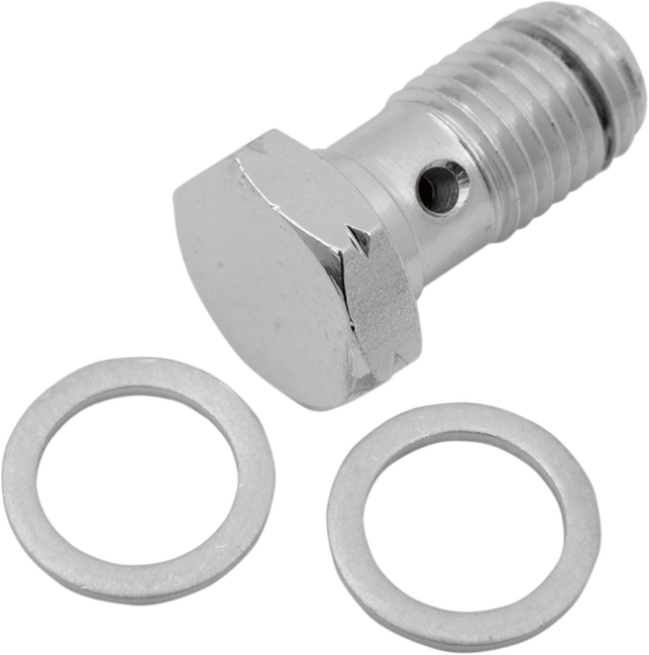 Universal Chrome Steel Banjo Bolt Silver, Chrome, 1, nordicamoto.ro