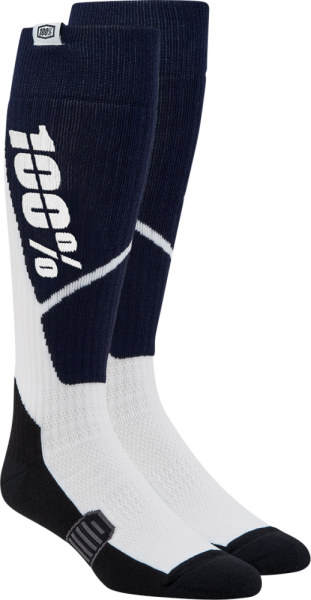 Torque Comfort Moto Socks White, Blue -0