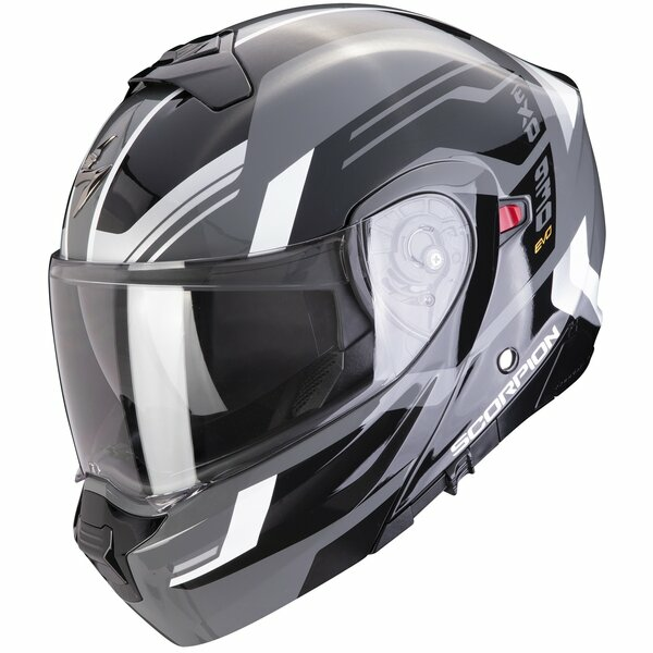 Casca moto flip-up SCORPION EXO 930 EVO SIKON Alb/Argintiu XL, 4, nordicamoto.ro