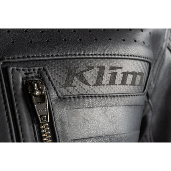 Geaca Moto Touring Klim Sixxer Leather Gunmetal Black-3