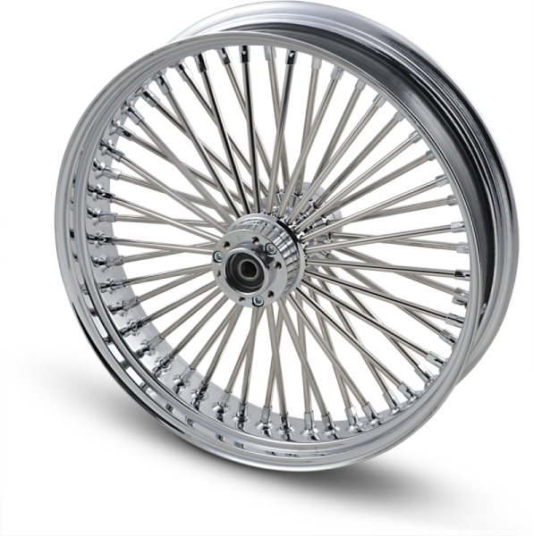 Wheel Assemblies Laced 50-spoke Front Chrome Silver, 1, nordicamoto.ro