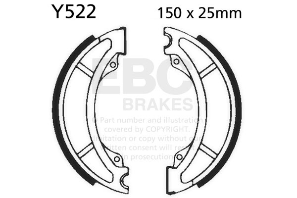 Standard Brake Shoes, 2, nordicamoto.ro