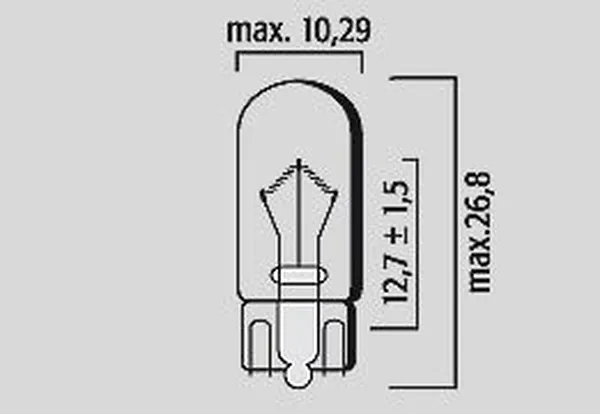 Filament Glass Wedge Bulbs Amber, 2, nordicamoto.ro