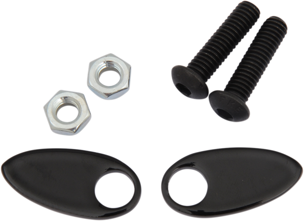 Rear Turn Signal Cover Plates Black, 1, nordicamoto.ro