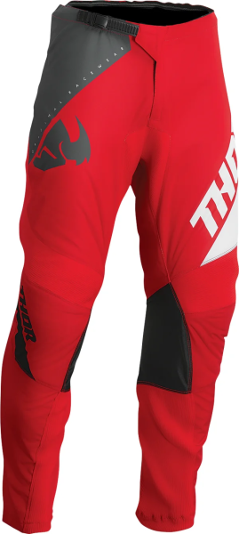 Pantaloni Copii Thor Sector Edge Red/White 18, 2, nordicamoto.ro