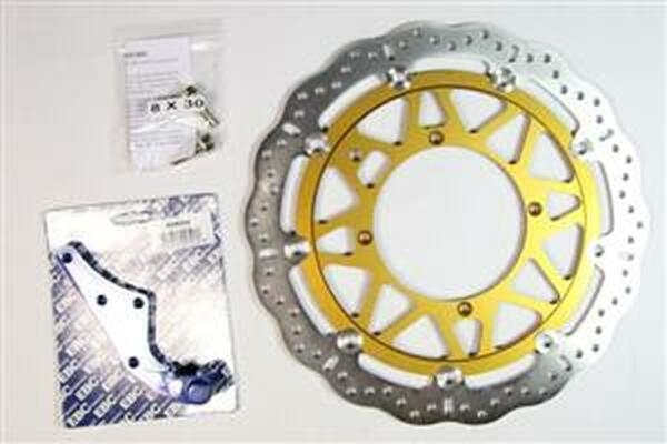 Supermoto Brake Rotor Kit Silver, Stainless Steel, 1, nordicamoto.ro