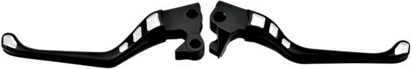 Lever Set Avenger Inlay Non-adjustable Racing Style Black, 3, nordicamoto.ro
