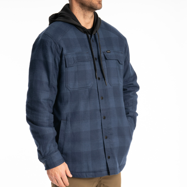 Geaca Klim Targhee Fleece Lined Flannel Dress Blues - Black-16