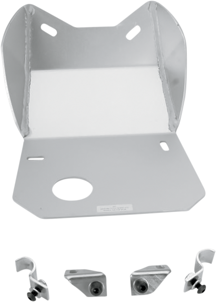 Placă de protecție din aluminiu MOOSE RACING (argintie), 1, nordicamoto.ro